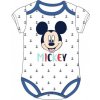 E plus M - Dojčenské / chlapčenské / detské body / tričko s krátkym rukávom Mickey Mouse - Disney - biele 74