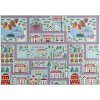 Multidecor | Detský koberec STELLA STREETS 100x150 cm tyrkysový/mesto | 508435