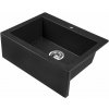 Laveo Komodo, 1-komorový granitový drez 635x490x221 mm, čierna škvrnitá, LAV-SBK_710T
