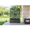 STEFANPLAST Kvetináč, vyvýšený záhon s mriežkou ITALIA 100x43x142cm antracit