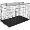 tectake 405041 skladacia klietka pre psa luna,skladacia,so 2 dverami - 121,5 x 75,5 x 80,5 cm