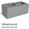 Semmelrock Rivago 40x20x16cm, Farby dymová-hnedá