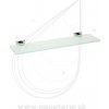 BEMETA PLAZA sklenená polička 520 x 35 x 140 mm chróm 118102042
