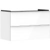 Hansgrohe Xelu Q - Umývadlová skrinka, 63x98x50 cm, 2 zásuvky, lesklá biela/matná biela 54031700