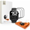Hybridní sklo Tech-Protect Easy Set Flex+ 3-PACK pro Apple Watch 4 / 5 / 6 / SE 1 / 2 / 3 (44 mm) černé