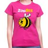 Fajntričko Dámske tričko - Zombee (zombie včela), Farba ružová, Strih/ Variant Dámsky