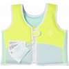 Detská neoprénová plávacia vesta SUNNYLIFE 3-6 rokov - Aqua Neon Yellow uni