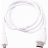 Kábel microHDMI pre Raspberry Pi - 2 m, biely