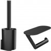 Hansgrohe WallStoris set doplnko pre WC držiak na papier,WC kefa Čierna matná HG 27969670