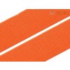 Guma hladká 20mm tkaná oranžová 1 m