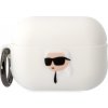 Karl Lagerfeld 3D Logo NFT Karl Head silikónové puzdro pre Airpods Pro 2, biele 57983112328