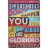 Ceduľa Opportunities 40cm x 30cm Plechová tabuľa