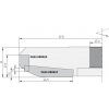 IGM Professional Profilový nôž pre výplňové frézy F633 -19x12x1,5 horné branie F633-090025