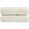 Súprava uterákov VidaXL Solund krémové 600 g/m2 2 ks