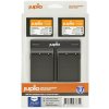 Set Jupio 2x Battery BLX-1 2280mAh + USB Dual Charger pro OM system