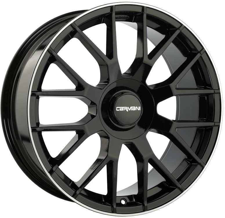 Carmani 19 8x19 5x112 ET47 black lip polished