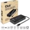 Club3D hub USB-C, 7-in-1 hub s 2x HDMI, 2x USB Gen1 Type-A, 1x RJ45, 1x 3.5mm audio, 1x USB Gen1 Type-C, 100W PD