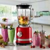 ARIETE Glass Moderna 09 585/00 1000 W červený - kuchynský mixér sklenený pohárový