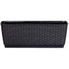 Obdĺžnikový kvetináč Prosperplast sivý 6 l 38,5x15,5x14,2 cm