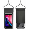 Univerzálne vodotesné púzdro TopQ Metallic XL na mobil čierne 95490