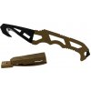 Vega Gerber 30-000590 Crisis Hook Knife TAN499 záchranársky nôž 7,3 cm, čierna, hnedá Tan, guma, puzdro
