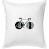 Narodeniny 40 rokov na bicykli - Vankúš 50x50 - 50x50 - Vrátane výplne ( Biela )