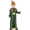 Guirca Detský kostým Kráľ Baltazár- zelený Veľkosť - deti: M: 115-123 cm