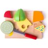 Bigjigs Toys dřevěné potraviny sýry na desce