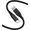 Swissten 71531010 dátový USB-C, 60W / 3A / 1x USB-A(M) / 1x USB-C(M), 1,5m, černý