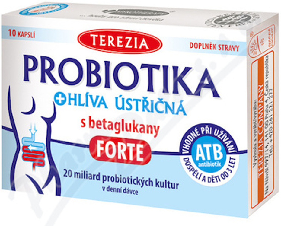Terezia Company Probiotika+Hl.ústř.s betagluk.FORTE 10 kapsúl od 3,83 € -  Heureka.sk