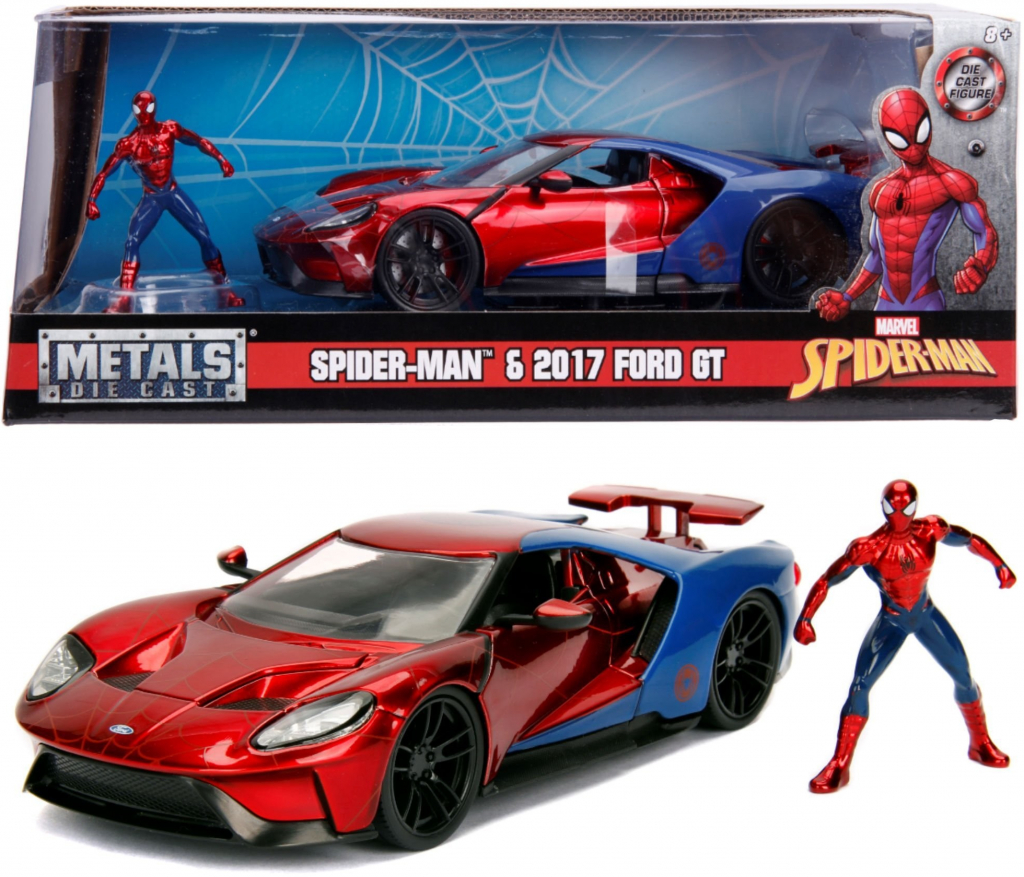 Toys Auto Marvel Spider-man 2017 Ford GT s figurkou