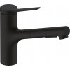 Hansgrohe Zesis M33 – čierna drezová batéria 140 so sprškou 2jet