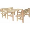 ROJAPLAST Set záhradného nábytku VIKING 1 stôl + 2 lavice 200 cm
