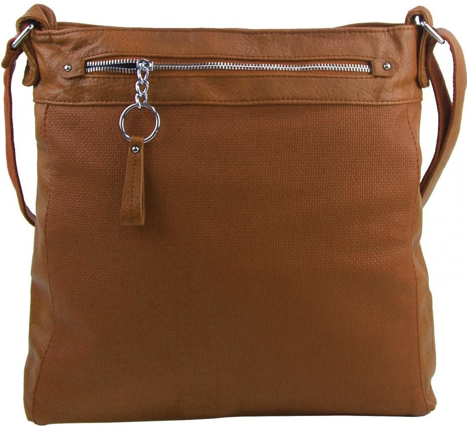 Tessra Veľká crossbody dámska kabelka D5580 hnedá