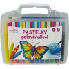 Gélové umývateľné pastelky CREAFUN – sada 12 farieb