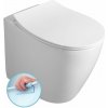 Isvea Isvea, SENTIMENTI WC misa stojaca, Rimless, 36x55cm spodný/zadný odpad, biela, 10SM10004SV