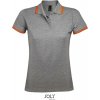 SOL'S | Pasadena Women, Dámske polo, sivá mel. - oranžová, XL