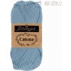 Catona - mercerovaná bavlnená priadza modrá
