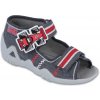 BEFADO 250P087 sandále 2SZ šedá červená formula 18 250P087_18