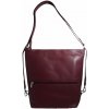Dámska kožená kabelka batoh vínová - Sendi Design Maronol vínová