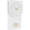Dizajnové kyvadlové nástenné hodiny 5779WH Karlsson 39cm (8714302708701)