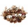 Veniec MagicHome Vianoce, zlatý, adventný, s bavlnou, 32x8,5 cm