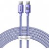 Baseus CAJY000705 Crystal Shine Series Datový Kabel USB-C - USB-C 100W 2m Purple 6932172602918
