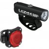 Lezyne Classic Drive 500+ / Zecto Drive 200+ Pair - Satin Black/Black uni