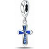 Arterer Strieborný prívesok S925 Modrý Kríž