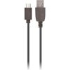 SETTY Nabíjací USB kábel 1m 2A microUSB, čierny GSM043217