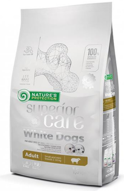 Nature\'s Protection PRO Superior care white dog GF Adult lamb Small & Mini 17 kg