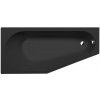 Asymetrická vaňa Polysan TIGRA L 80x170 cm akrylát ľavá čierna 90111BM