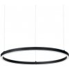 LED Závěsné svítidlo Ideal Lux Oracle Slim D50 Nero 229492 29W 1600lm IP20 50cm černé