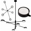 Stropné závesné LED svietidlo 6x GX53 Nástenné Čierne OVILO LUMILED